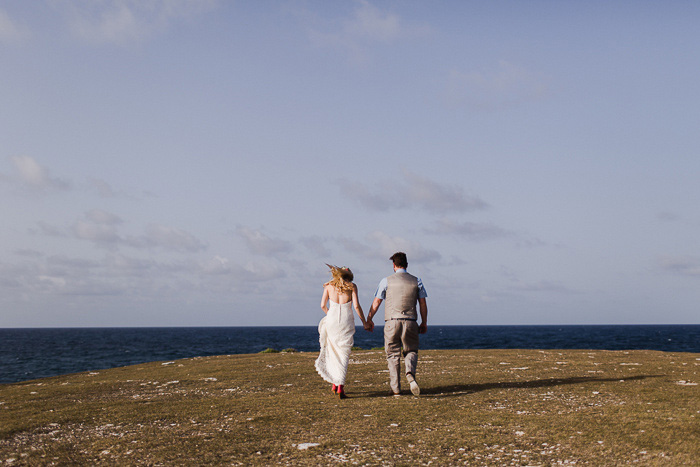 bride and groom in Antigua