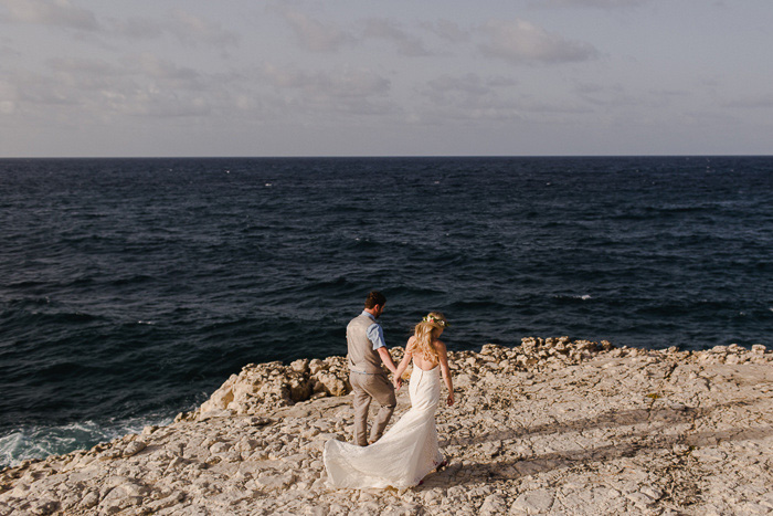 bride and groom in Antigua