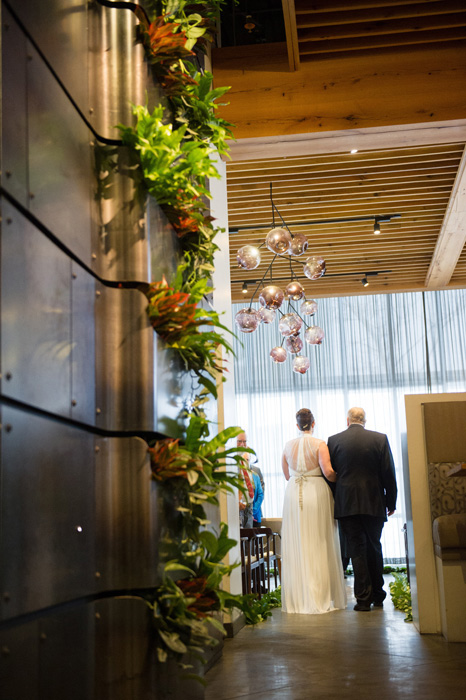 restaurant wedding ceremony