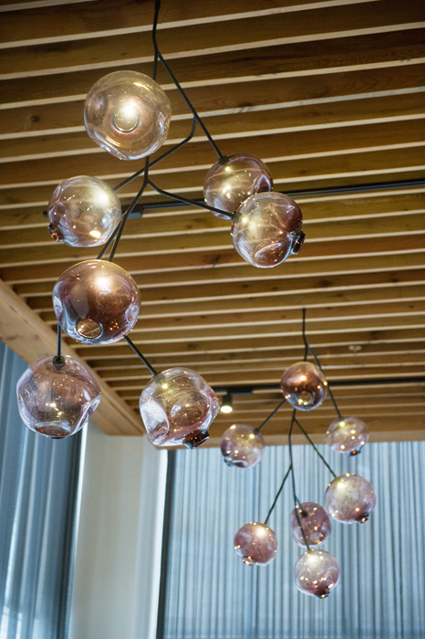 restaurant light fixture detail