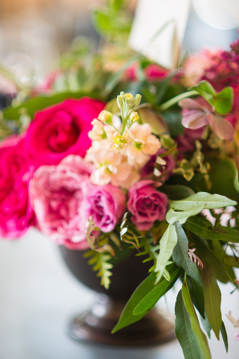 pink wedding centerpiece