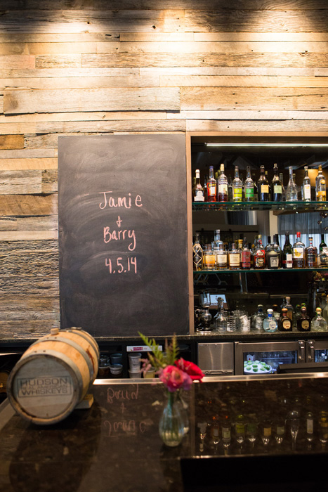 chalkboard wedding sign