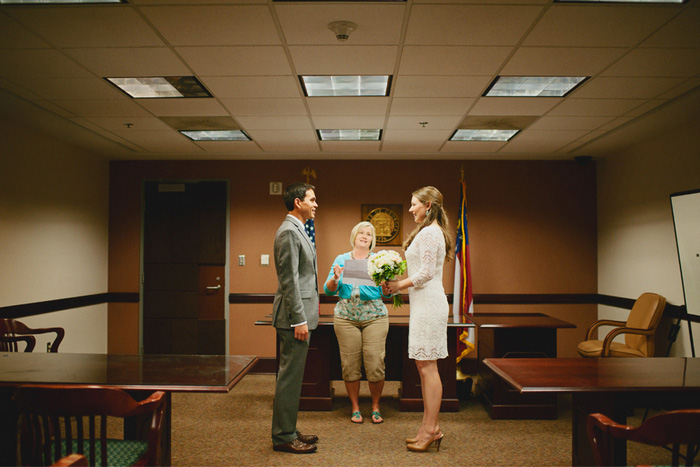 marriage ceremony at courthouse