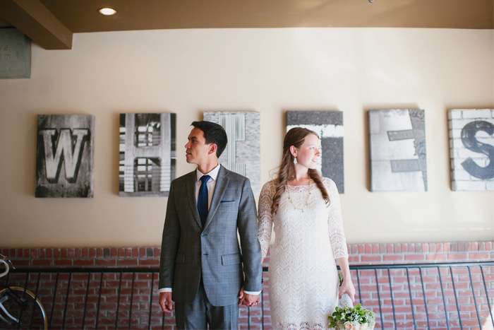 bride and groom portrait