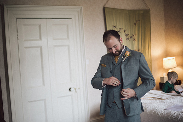 groom getting ready