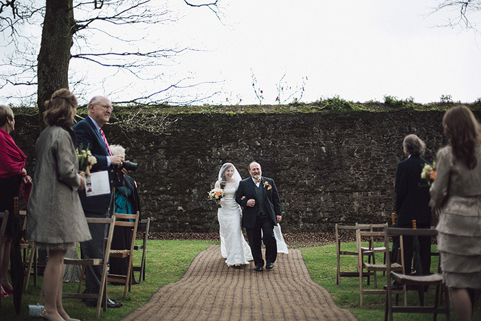 bride walking down the aisle