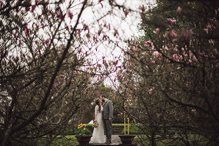 bride and groom portrait