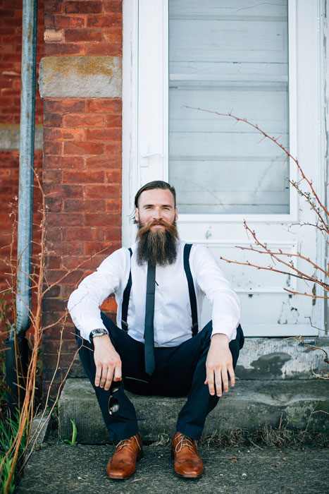 bearded groom