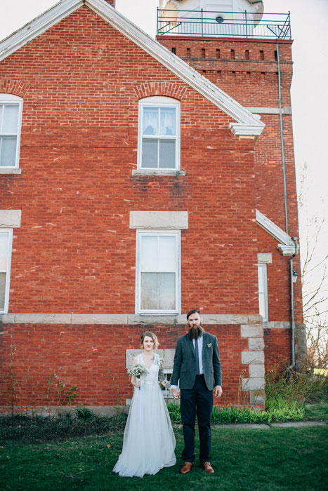 bride and groom portrait