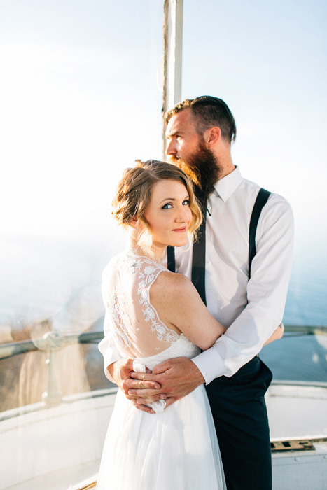 bride and groom portrait