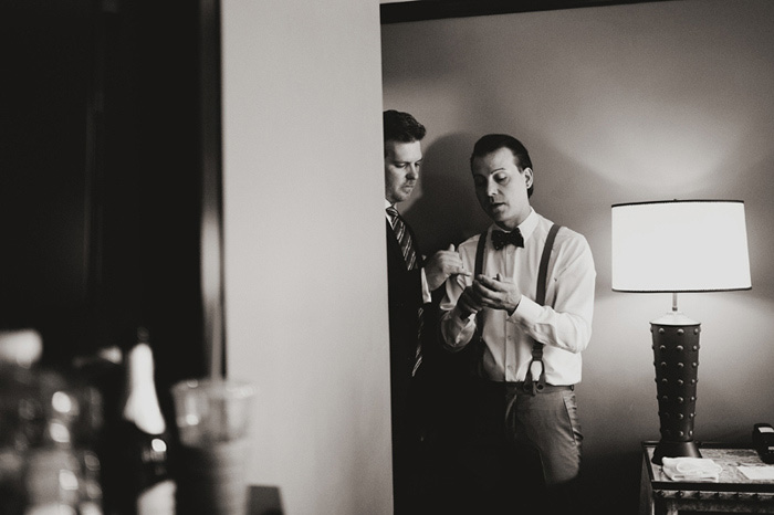 groom getting ready