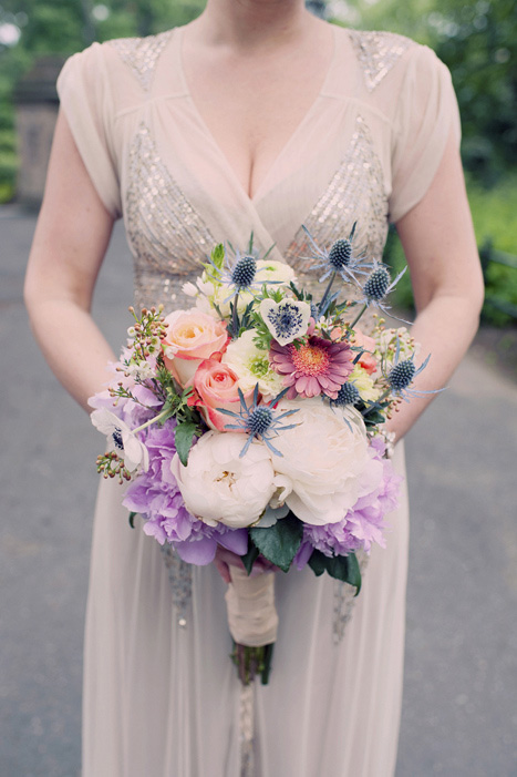 bride with bouquet