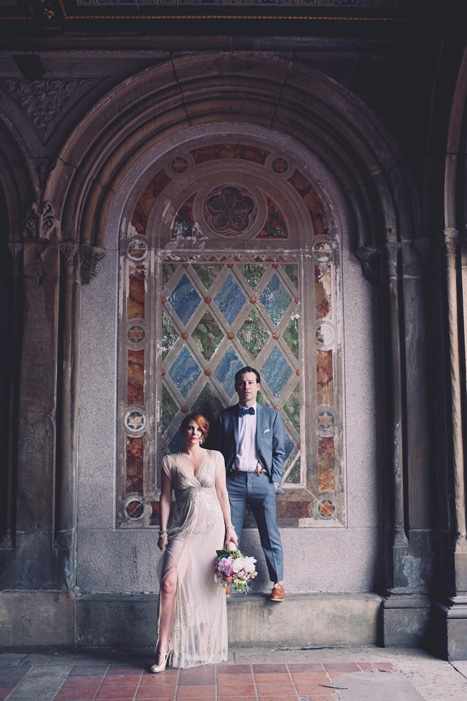 bride and groom portrait