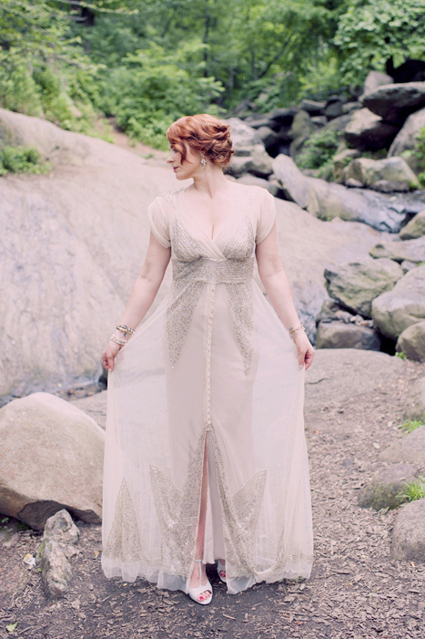 bride portrait in Central Park