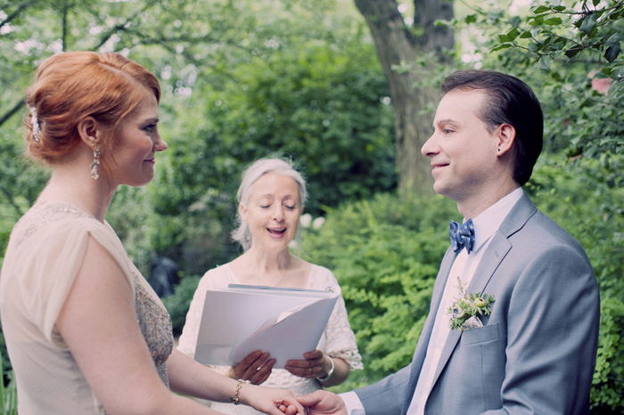 Central Park wedding ceremony