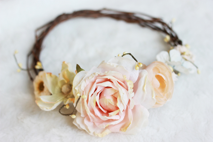 rose floral crown