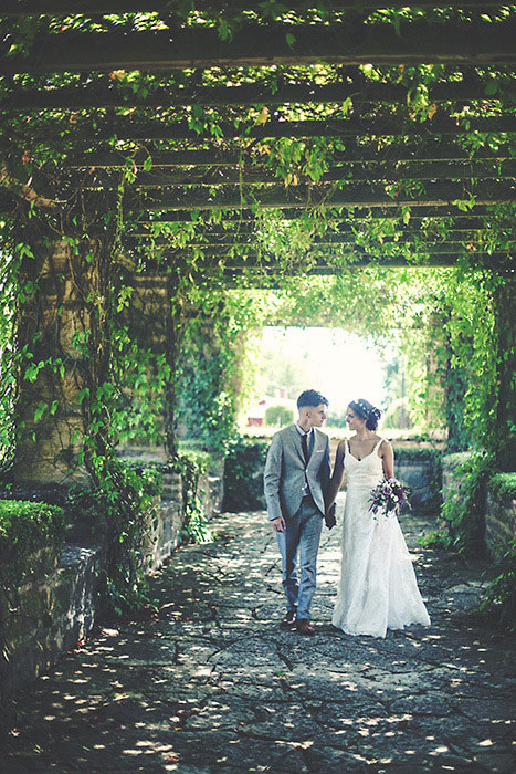 bride and groom portrait