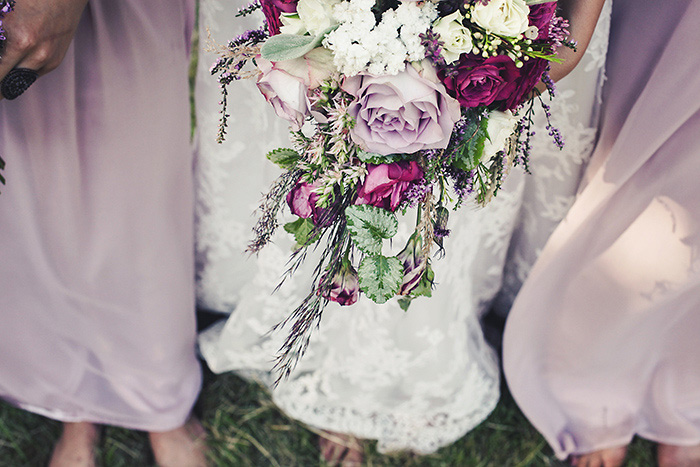 bride's lilac bouquet