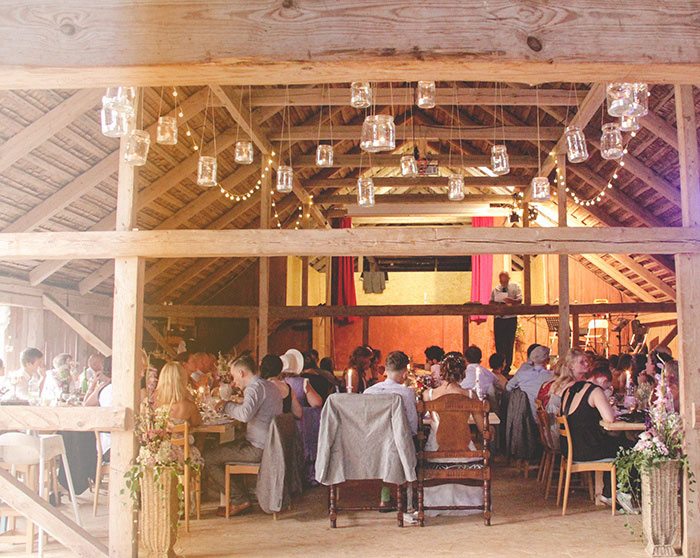 barn wedding reception