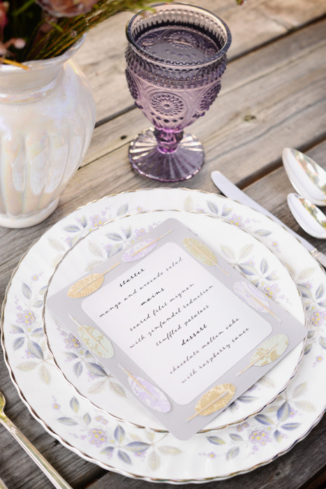 diy menu anna griffin