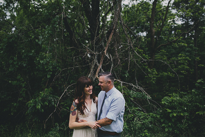 bride and groom portrait