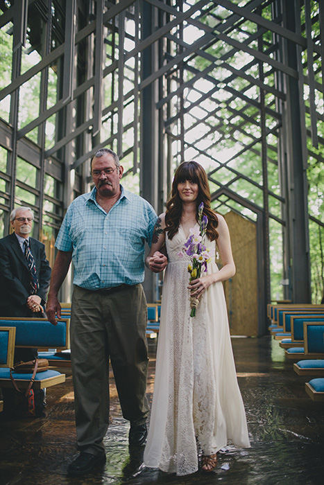 bride walking down the aisle