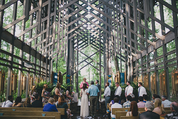 thorncrown chapel wedding ceremony