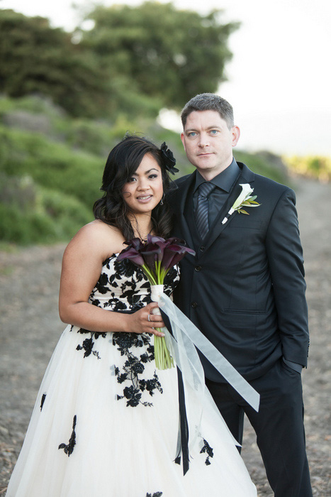 bride and groom portrait