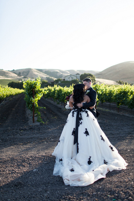 vineyard wedding portrait