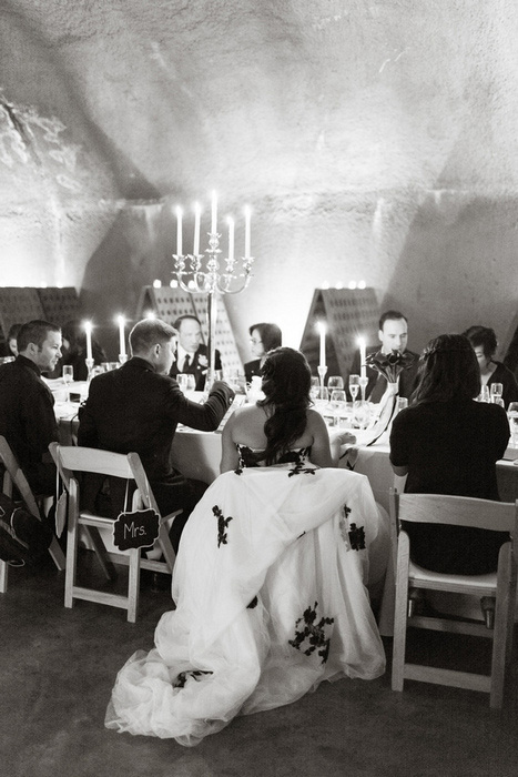 wine cave wedding reception