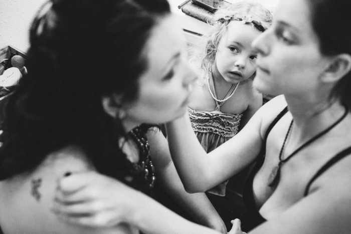 bride getting her make-up done