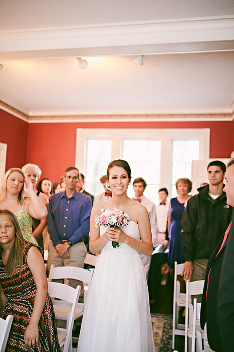 bride walking down the aisle