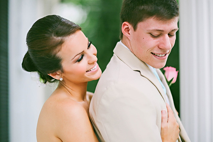 bride and groom portrait