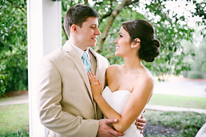 bride and groom portrait