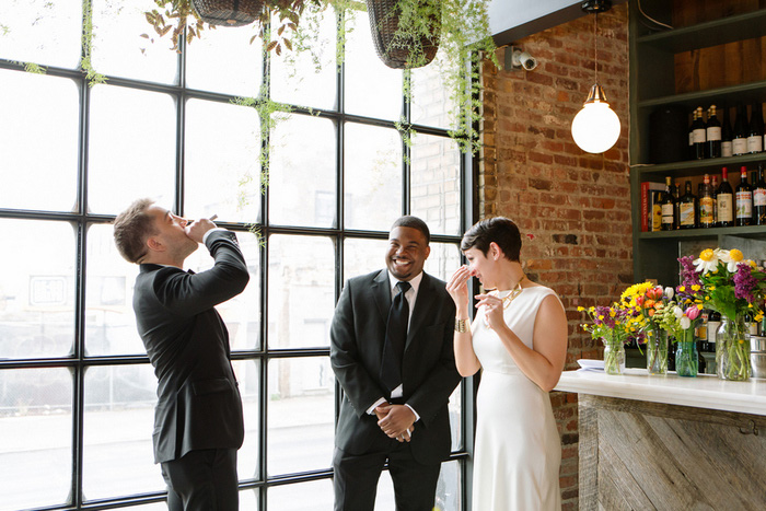 Brooklyn restaurant wedding ceremony