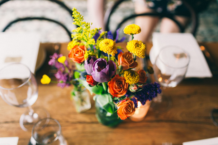 colorful centerpiece