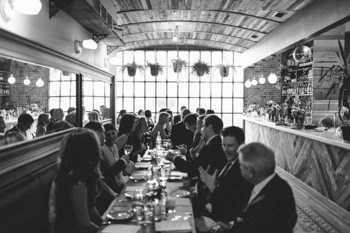 restaurant wedding reception