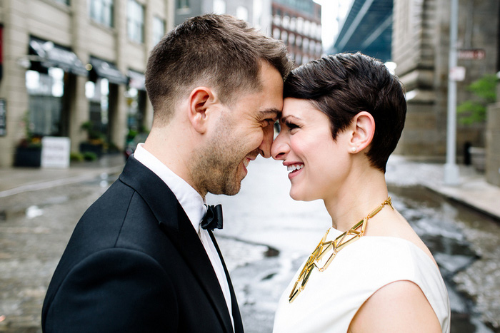 bride and groom portrait