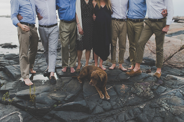 group portrait on rocks