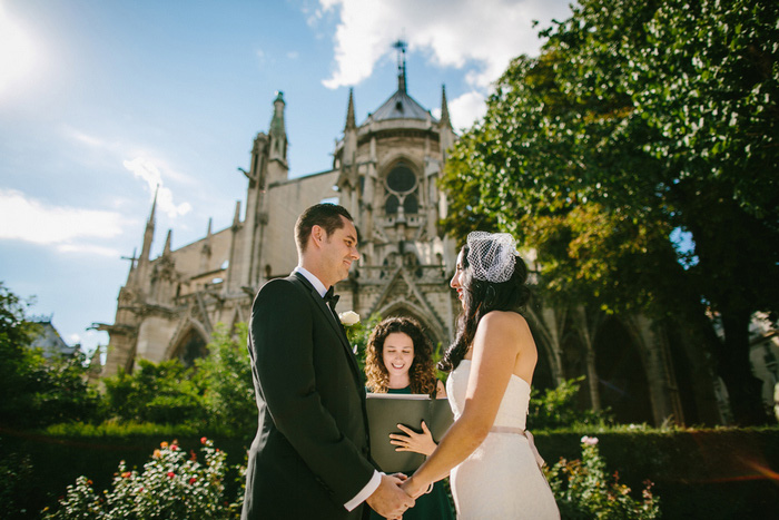 Paris elopement ceremony