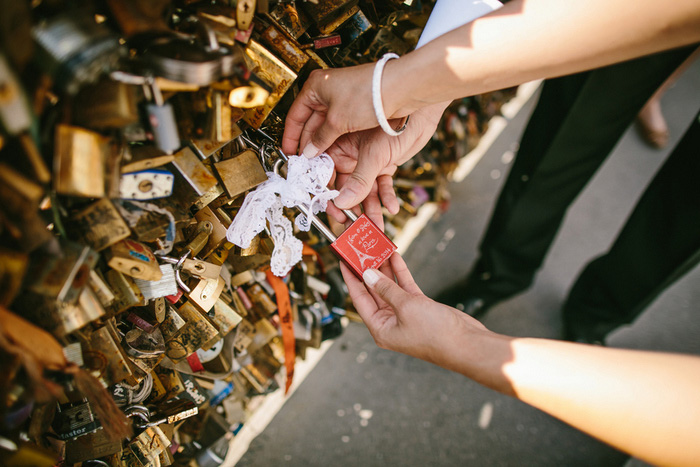 Paris locks of love