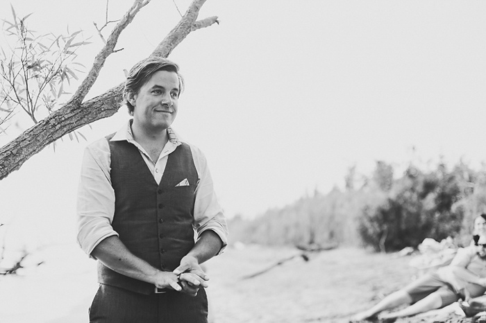 groom waiting at the altar