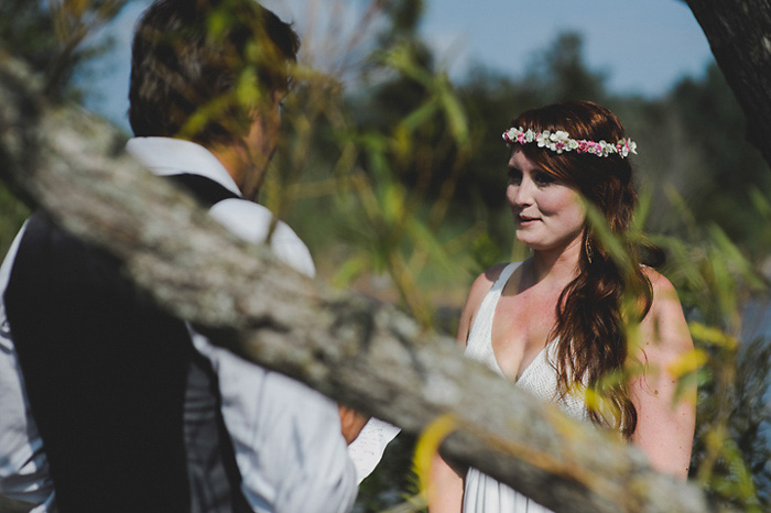 bride at wedding ceremony