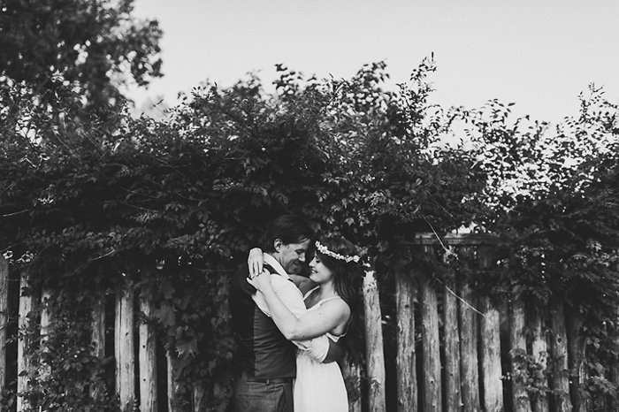 cottage wedding portrait