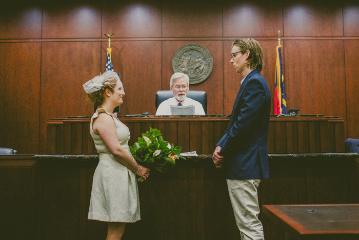 courthouse wedding ceremony