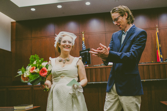 courthouse wedding ceremony