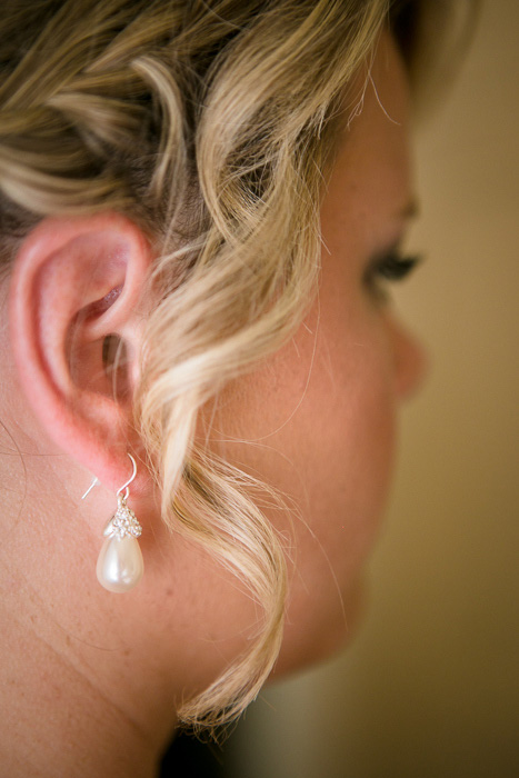 bride's pearl earring