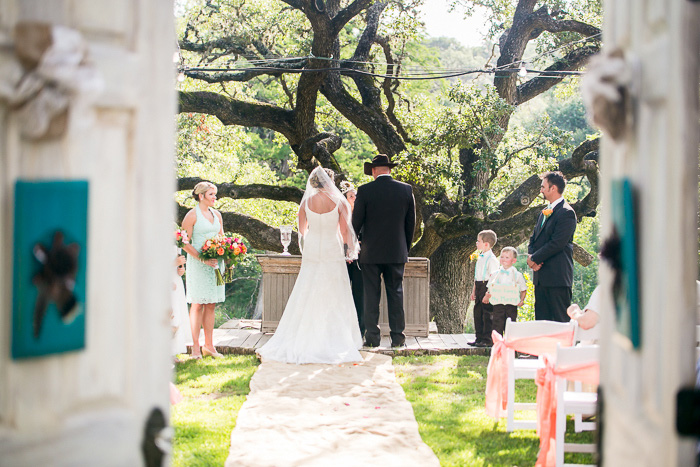 outdoor wedding ceremony