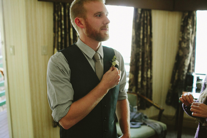 groom getting ready