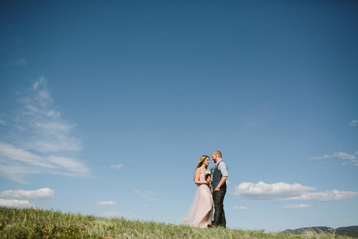 bride and groom portrait